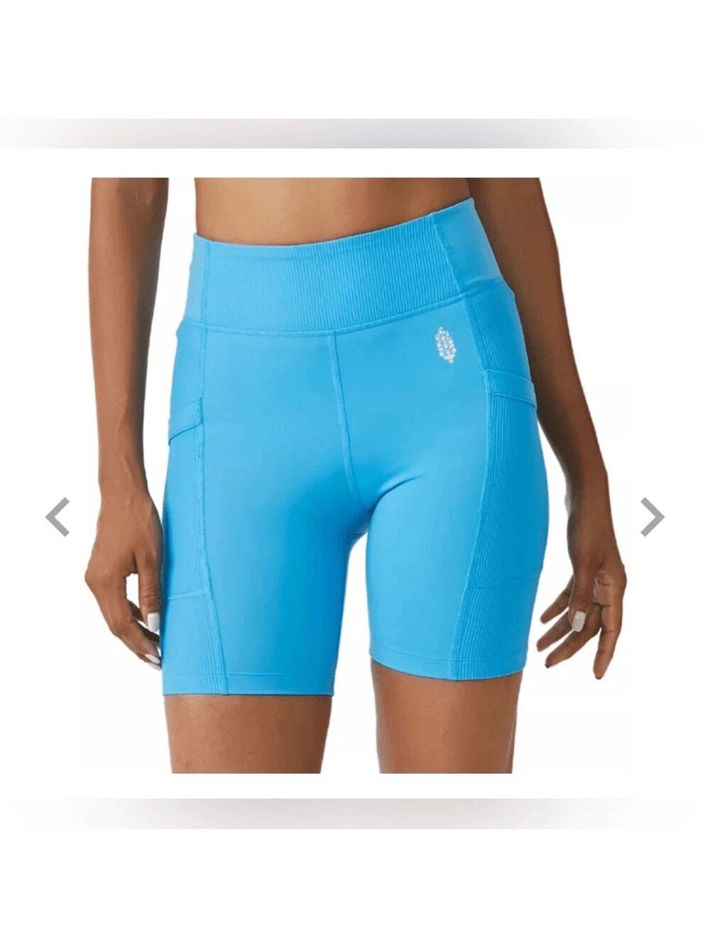 FP Movement by Free People Instant Replay Shorts Varsity Blue Large